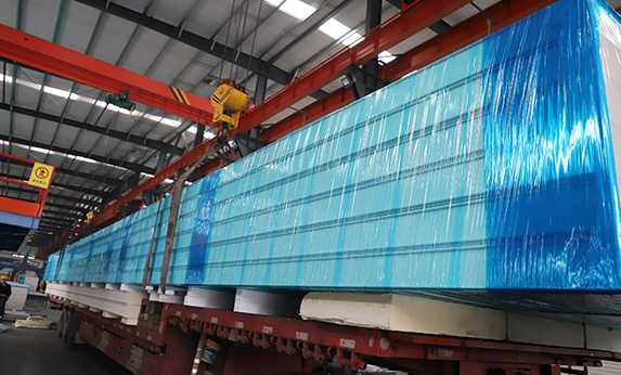 Fully automatic production line for cold storage panels